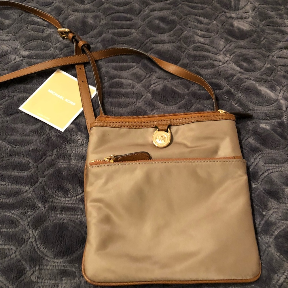 Michael Kors Cross Body Tan Purse